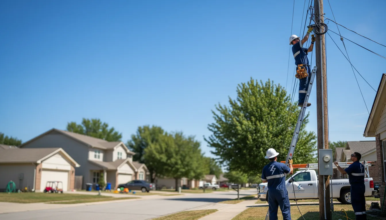 Residential electrician providing installation services in Fairfield, VA